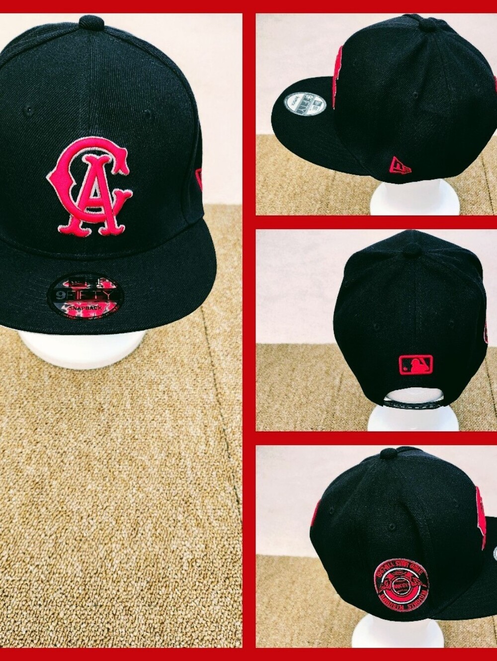 ANAHEIM ANGELS MLB BASEBALL SNAPBACK HAT.